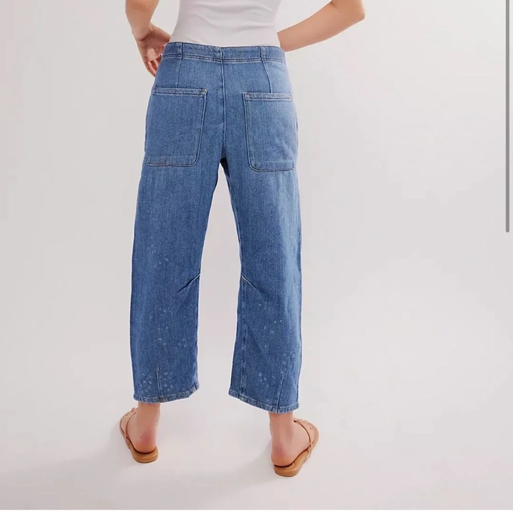 NWT We the free Free People Osaka mid rise barrel lightweight jean button fly 29 - Picture 6 of 14